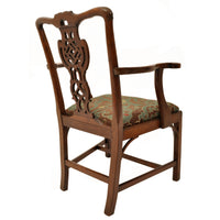 Set of Four Antique 19th Century Carved Mahogany Chippendale Dining Chairs, circa 1890