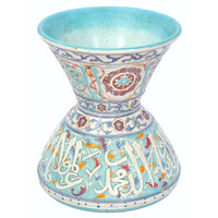 Antique Islamic Mamluk Style Faience Pottery Mosque Lamp Theodore Deck 1880