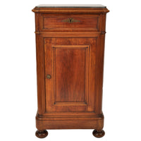 Pair of Antique 19th Century Italian Marble Top Night Stands / Cabinets, circa 1880