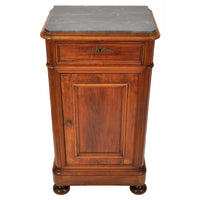 Pair of Antique 19th Century Italian Marble Top Night Stands / Cabinets, circa 1880
