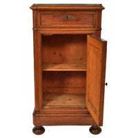 Pair of Antique 19th Century Italian Marble Top Night Stands / Cabinets, circa 1880
