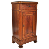 Pair of Antique 19th Century Italian Marble Top Night Stands / Cabinets, circa 1880