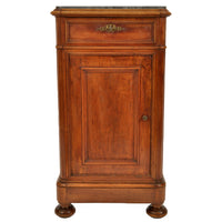 Pair of Antique 19th Century Italian Marble Top Night Stands / Cabinets, circa 1880