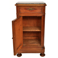 Pair of Antique 19th Century Italian Marble Top Night Stands / Cabinets, circa 1880