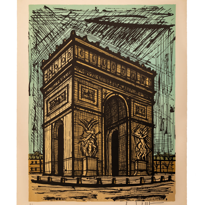 Rare Original French Modernist H.C. Proof Lithograph Signed Bernard Buffet, 1986