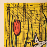 Rare Original French Modernist H.C. Proof Lithograph Signed Bernard Buffet 1988