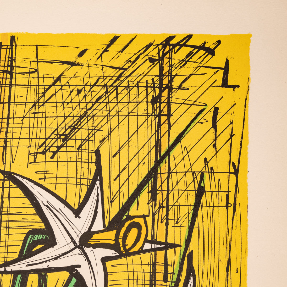Rare Original French Modernist H.C. Proof Lithograph Signed Bernard Buffet 1988