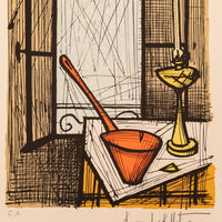 Rare Original French Modernist E.A. Proof Lithograph Signed Bernard Buffet, 1982