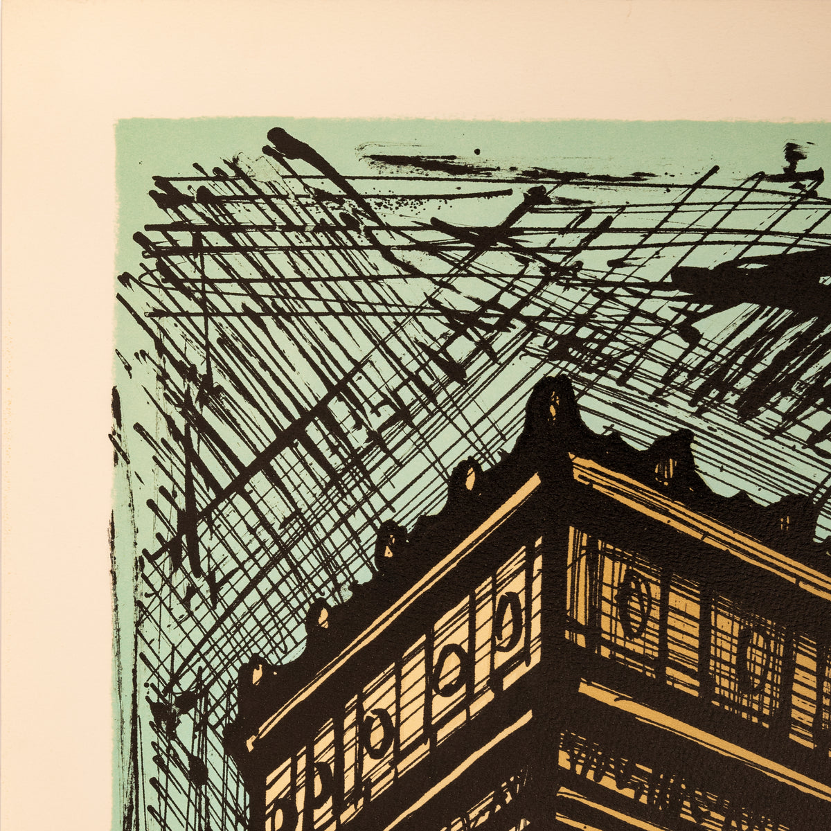 Rare Original French Modernist H.C. Proof Lithograph Signed Bernard Buffet, 1986