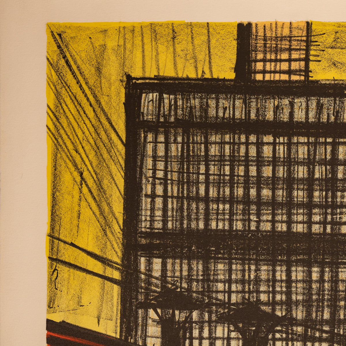 Original French Modernist E.A. Proof Lithograph Signed Bernard Buffet New York, 1980