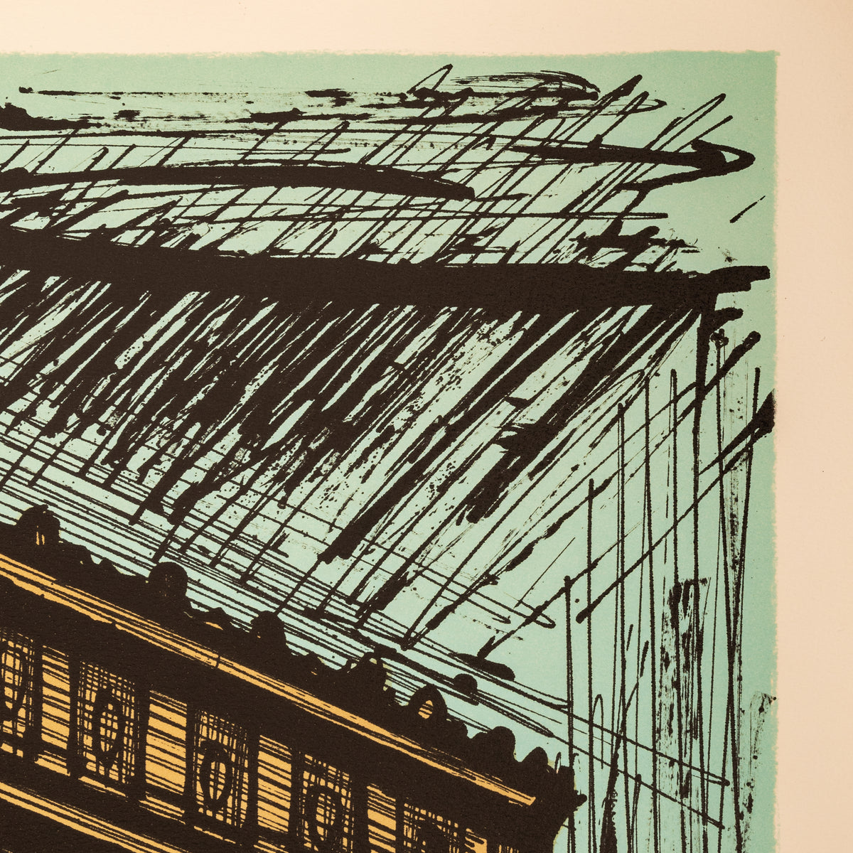 Rare Original French Modernist H.C. Proof Lithograph Signed Bernard Buffet, 1986