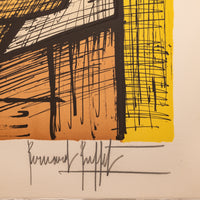 Rare Original French Modernist H.C. Proof Lithograph Signed Bernard Buffet 1988