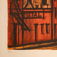 Original French Modernist E.A. Proof Lithograph Signed Bernard Buffet New York, 1980