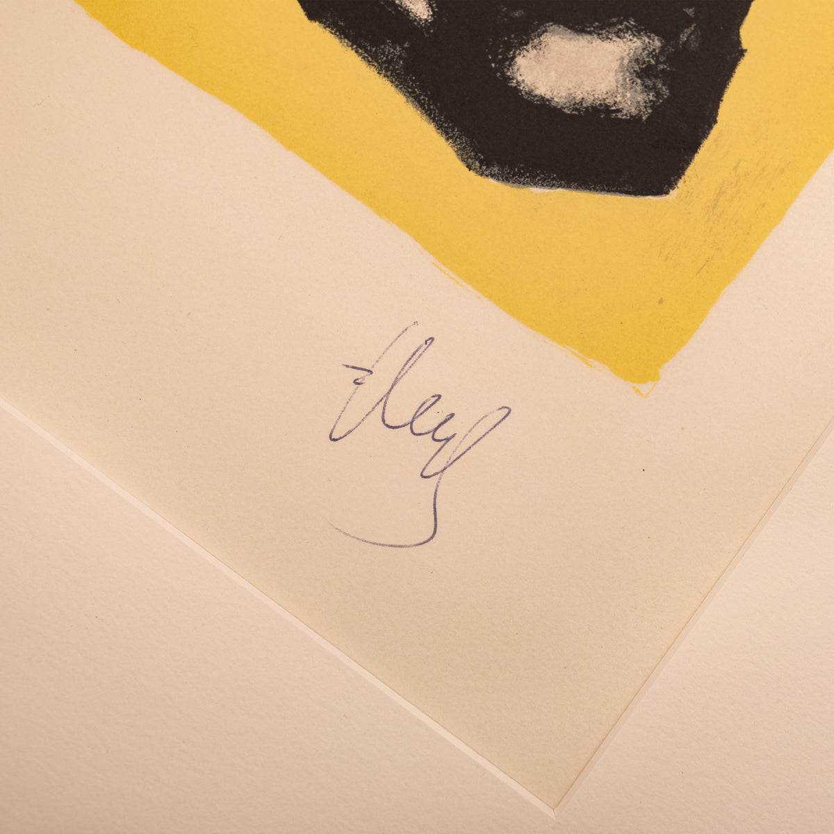 Original French MCM Modernist Signed Abstract Lithograph Fernand Leger 1952
