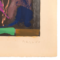 Original Italian MCM Modernist Signed Abstract Lithograph Marino Marini, 1969