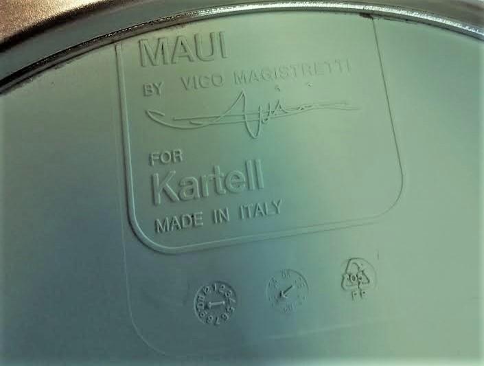Set of 3 Mid-Century Modern Maui Chairs by Vico Magistretti for Kartell