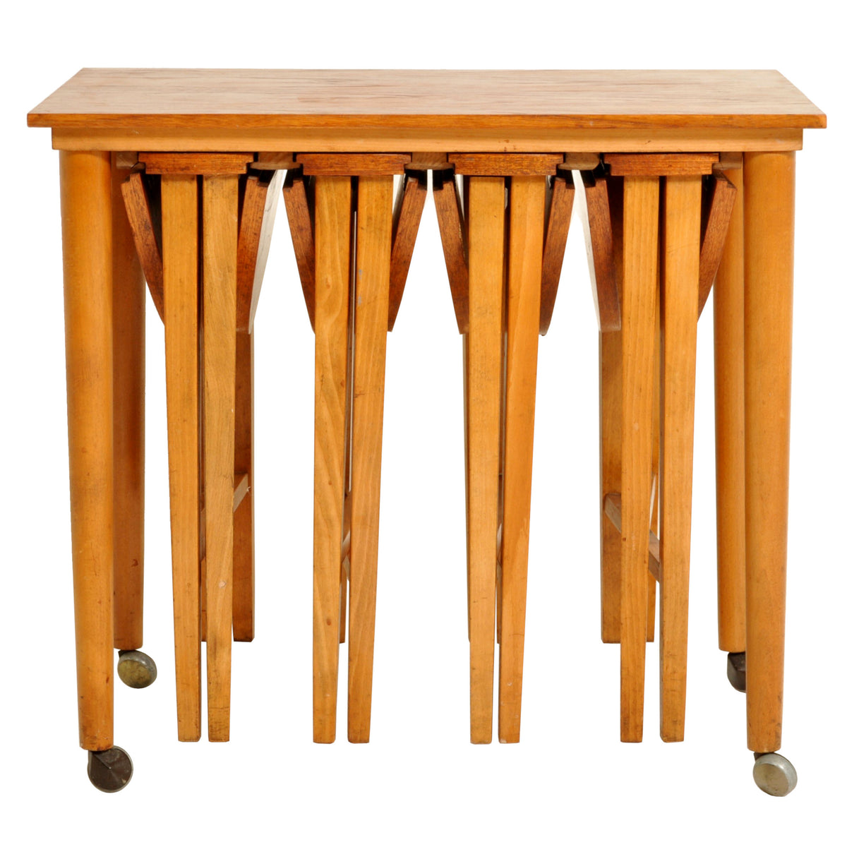 Mid-Century Modern Afromosia Teak Set of Nesting Tables, 1960s