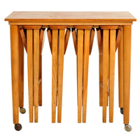 Mid-Century Modern Afromosia Teak Set of Nesting Tables, 1960s