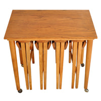 Mid-Century Modern Afromosia Teak Set of Nesting Tables, 1960s