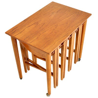 Mid-Century Modern Afromosia Teak Set of Nesting Tables, 1960s