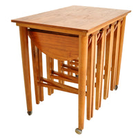 Mid-Century Modern Afromosia Teak Set of Nesting Tables, 1960s