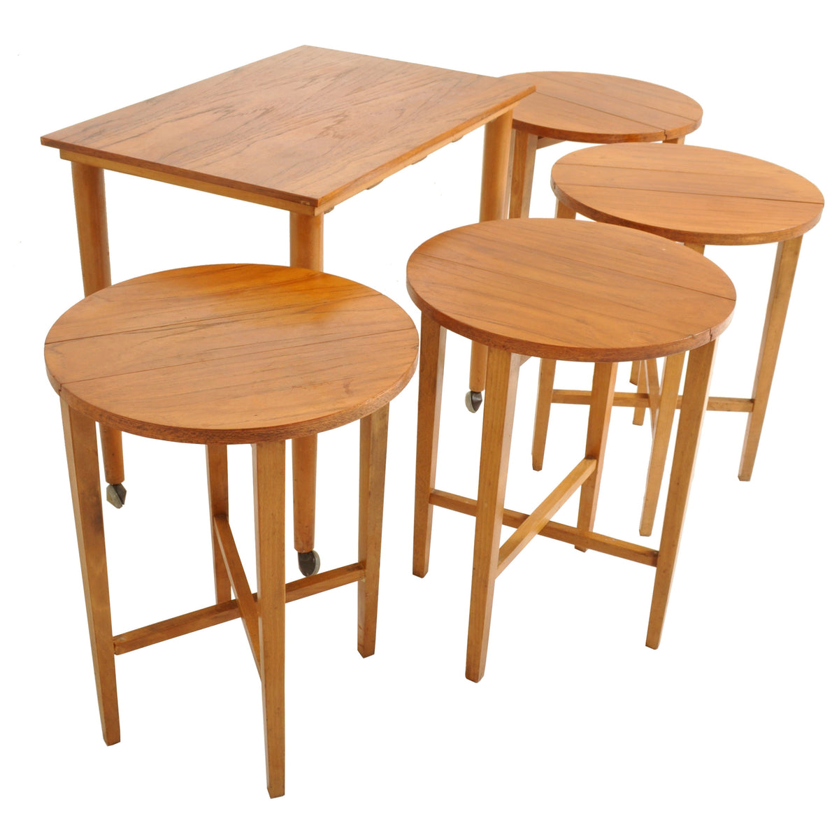 Mid-Century Modern Afromosia Teak Set of Nesting Tables, 1960s