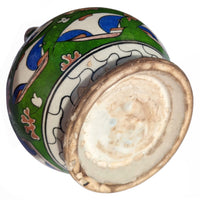 Antique 19th Century Iznik Style Islamic Pottery Bottle Shaped Vase, Samson, circa 1880