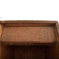 Antique Scandinavian Baroque Folk Art Carved Pine Dowry Chest / Trunk / Coffer, circa 1780