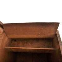 Antique Scandinavian Baroque Folk Art Carved Pine Dowry Chest / Trunk / Coffer, circa 1780