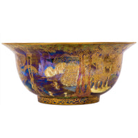 Antique Wedgwood Fairyland Lustre "Woodland Bridge" Bowl Daisy Makeig-Jones Circa 1920