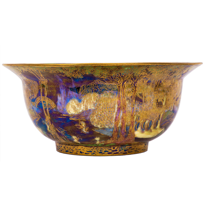 Antique Wedgwood Fairyland Lustre "Woodland Bridge" Bowl Daisy Makeig-Jones Circa 1920