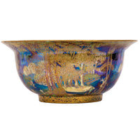 Antique Wedgwood Fairyland Lustre "Woodland Bridge" Bowl Daisy Makeig-Jones Circa 1920