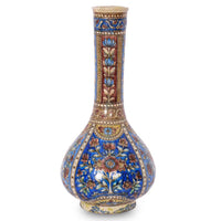 Pair 19th Century Antique Islamic Ottoman Iznik Kutahya Bottle Vases Turkey, Circa 1820