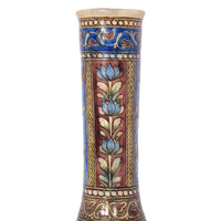 Pair 19th Century Antique Islamic Ottoman Iznik Kutahya Bottle Vases Turkey, Circa 1820