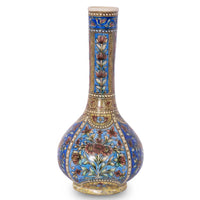 Pair 19th Century Antique Islamic Ottoman Iznik Kutahya Bottle Vases Turkey, Circa 1820