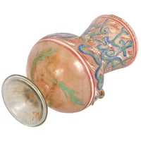 Ancient Antique 16th Century Islamic Calligraphy Mamluk Glass Mosque Lamp, 1500