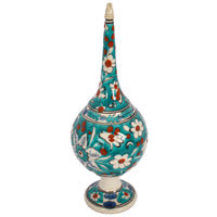 Antique 19th Century Ottoman Islamic Kutahya Pottery Rosewater Dropper Turkey, Circa 1900