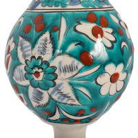 Antique 19th Century Ottoman Islamic Kutahya Pottery Rosewater Dropper Turkey, Circa 1900