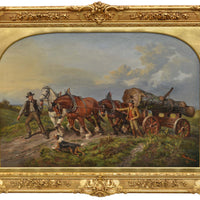 Monumental Antique Painting Scottish Highland Landscape Richard Ansdell 1871