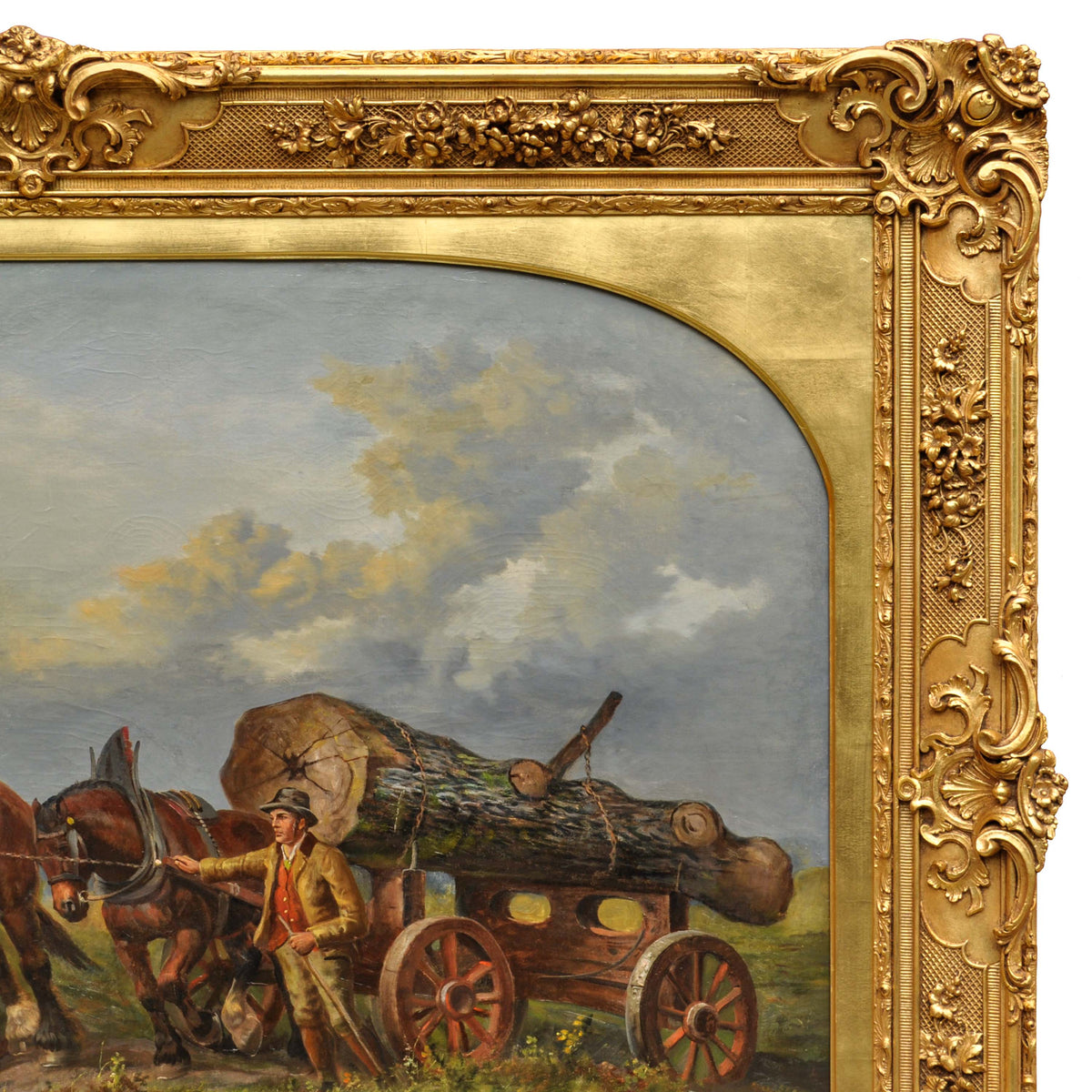 Monumental Antique Painting Scottish Highland Landscape Richard Ansdell 1871