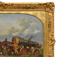 Monumental Antique Painting Scottish Highland Landscape Richard Ansdell 1871