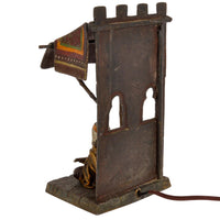 Antique Cold Painted Vienna Bronze Lamp Franz Bergman Orientalist Arab, Circa 1920