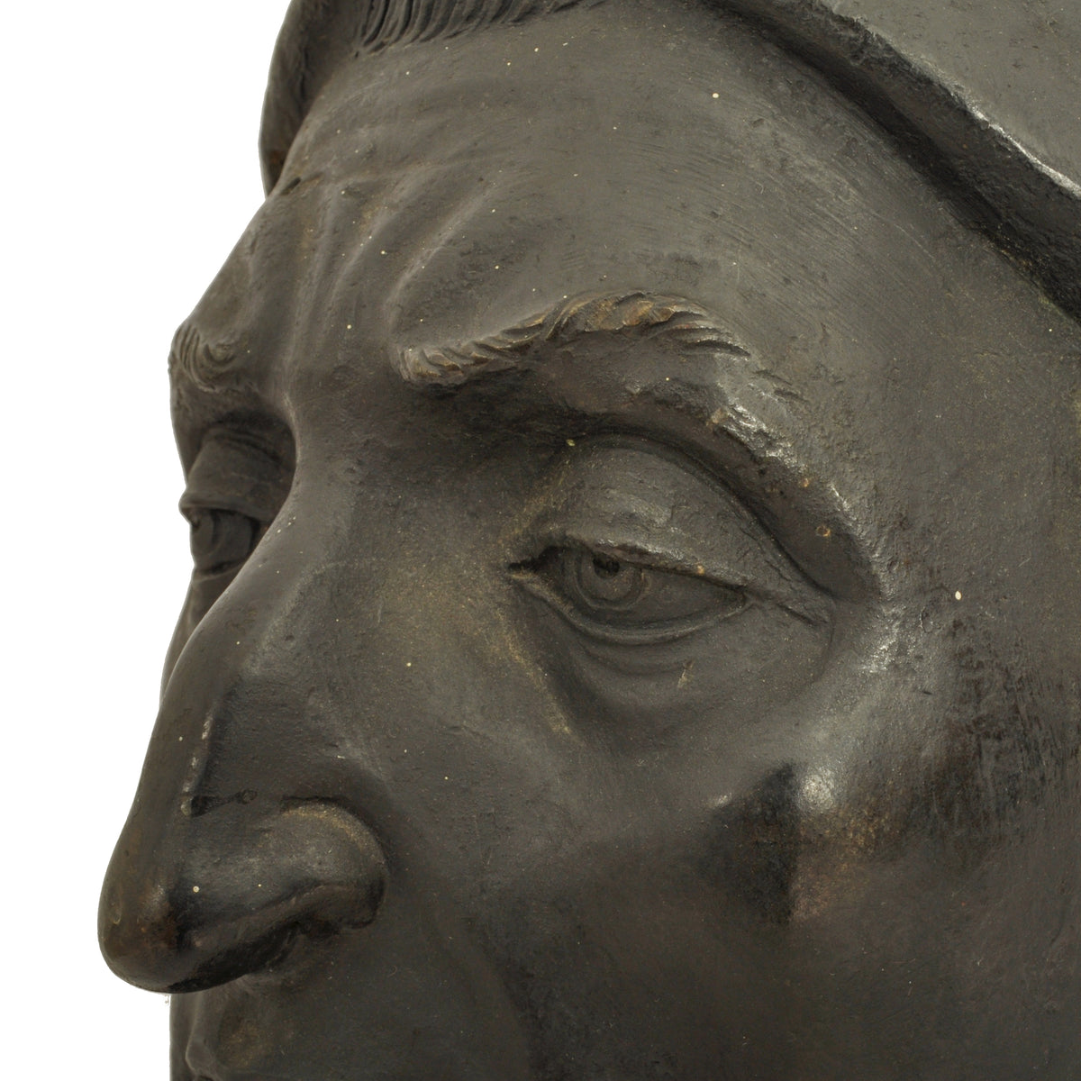 Antique Italian Grand Tour Bronze Marble Bust Sculpture Dante Alighieri, Circa 1880