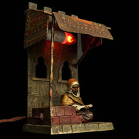 Antique Cold Painted Vienna Bronze Lamp Franz Bergman Orientalist Arab, Circa 1920