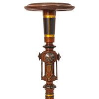 Antique American Aesthetic Movement Herter Bros Gilded Pedestal Plant Stand 1875