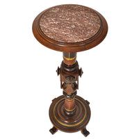 Antique American Aesthetic Movement Herter Bros Gilded Pedestal Plant Stand 1875