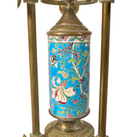 Antique Bradley & Hubbard Brass Longwy Pottery Aesthetic Movement Plant Stand Circa 1875