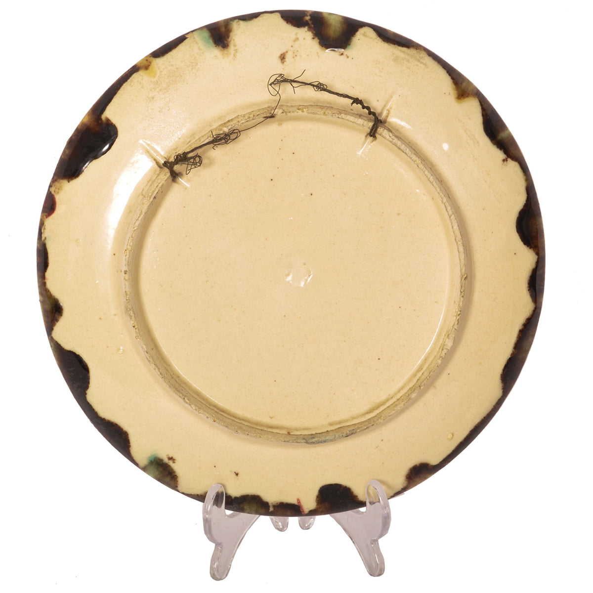 Antique Portuguese Pottery Palissy Style Majolica Lobster Wall Dish Plate, 1900