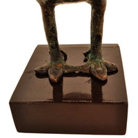 Ancient Persia 12th Century Islamic Bronze Seljuk Bird Pomander Statue Sculpture, Circa 1150