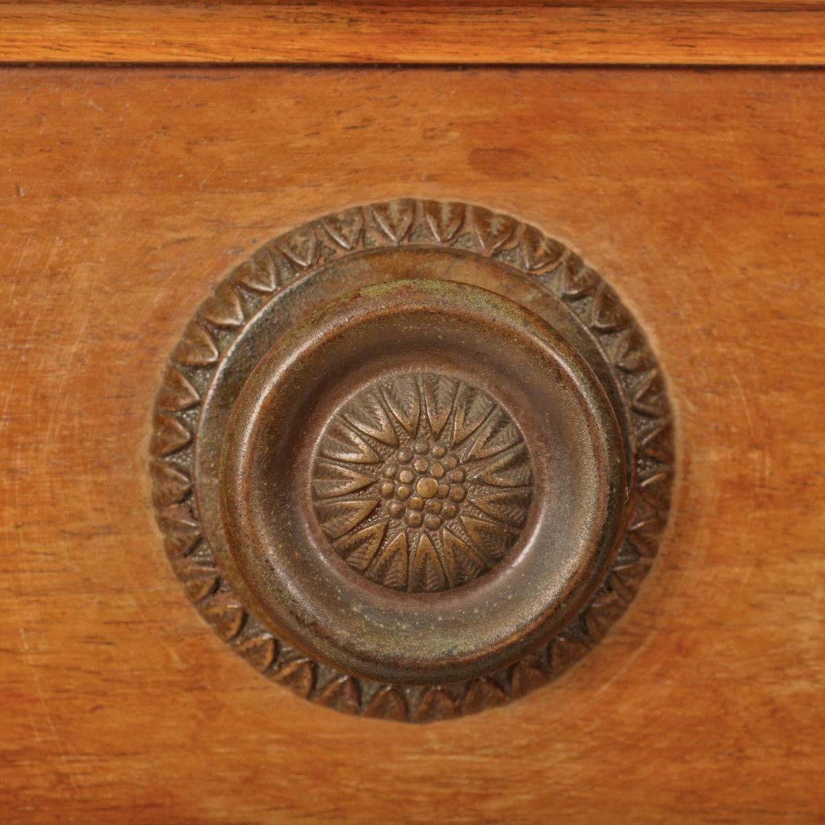 Antique French Louis XVI Cherry Semainier Seven Drawer Carved Chest Dresser Circa 1880